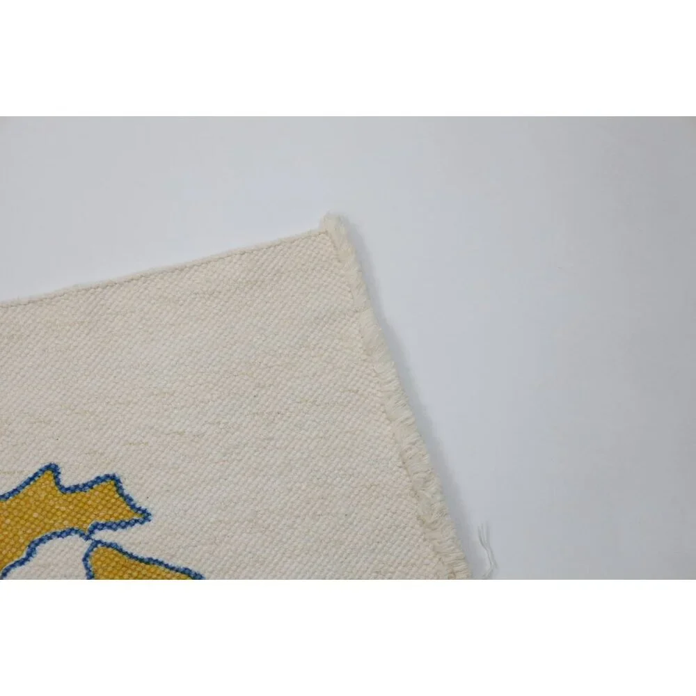 Vtg 70s 80s University of Michigan Wolverine Country Welcome Mat Man Cave 25x44
